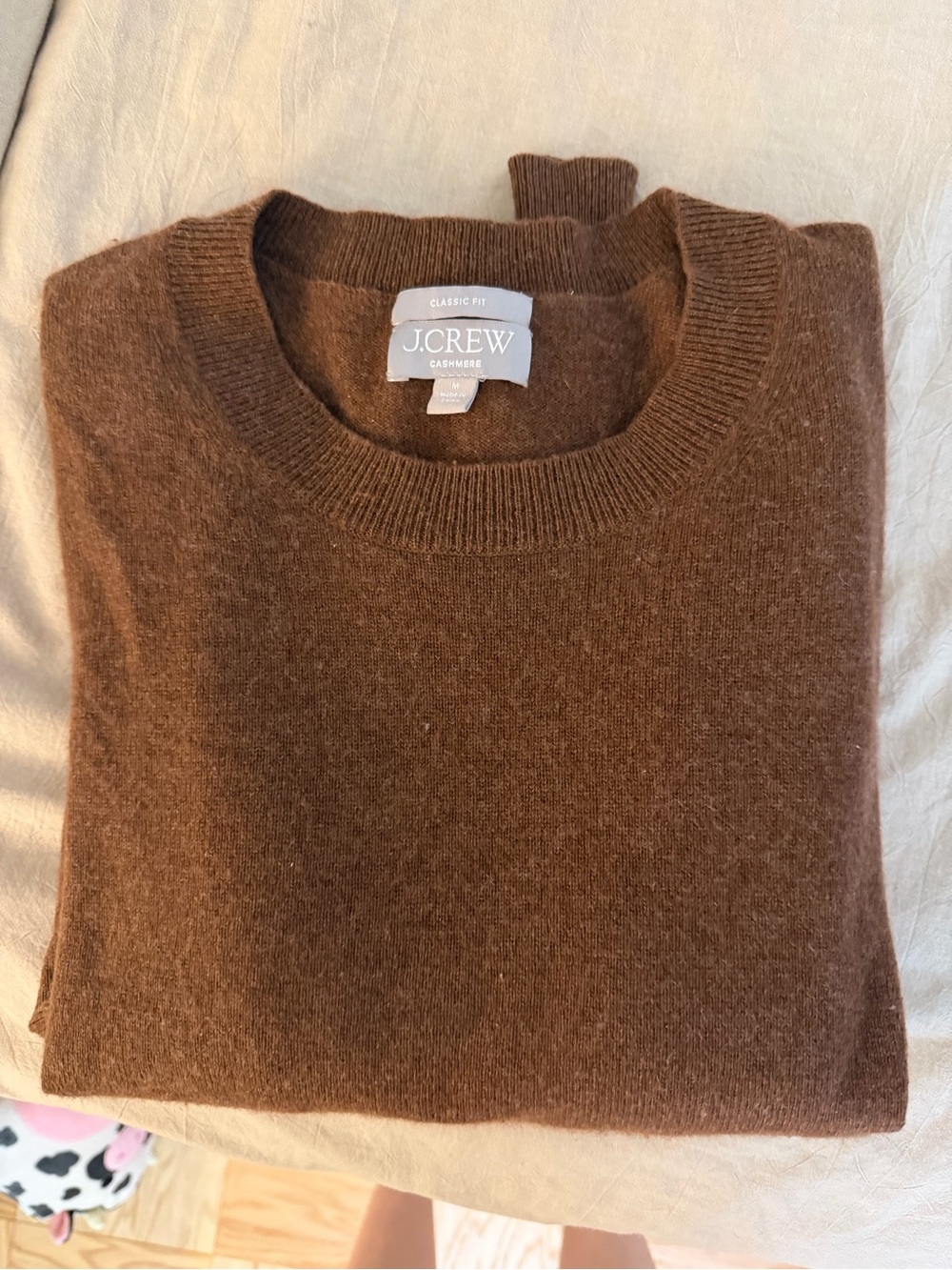 J. Crew Cashmere Crewneck Sweater - Chocolate Brown